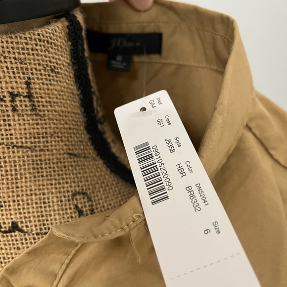 J. Crew || Khaki Button Down Midi Dress - Picture 12 of 12